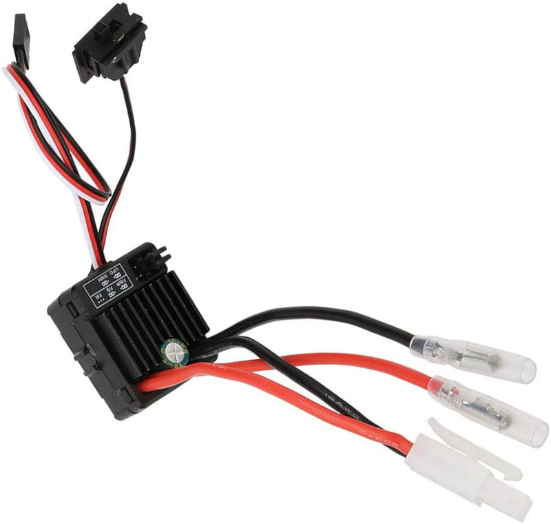 VGEBY RC Auto ESC, 2-3S 60A ESC Brushed mit Wasserdicht BEC 5V/2A ESC Elektronischer Drehzahlregler