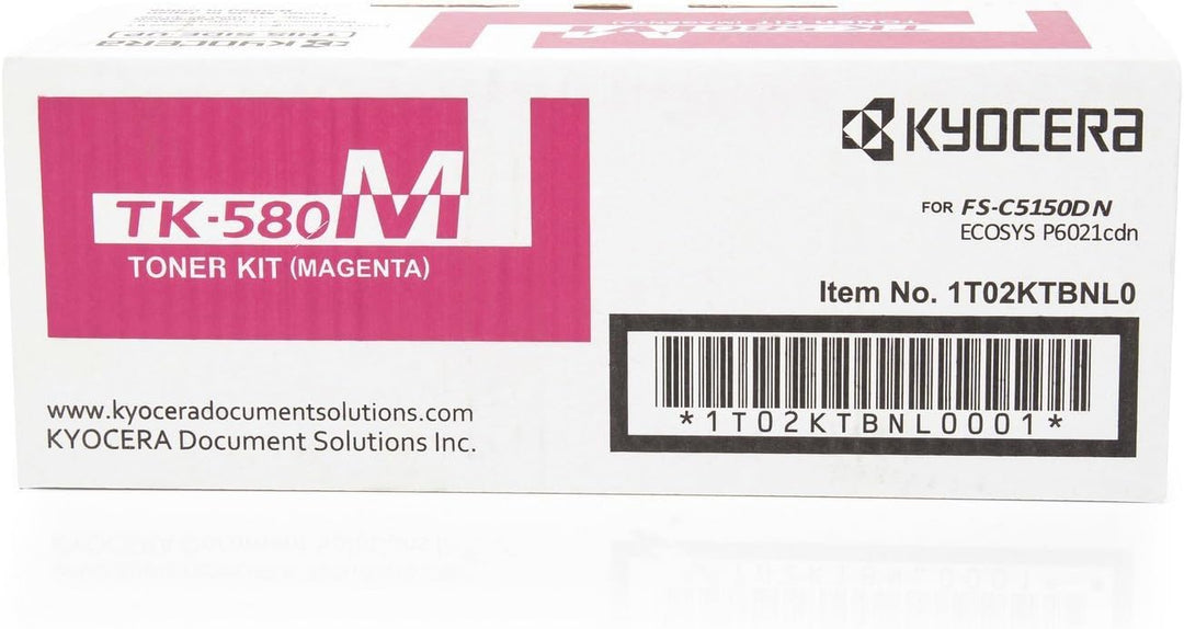 Kyocera Toner-Kit TK-580, für FS-C5150DN, FS-C5100DN; ECOSYS P6021cdn, 2800, Magenta