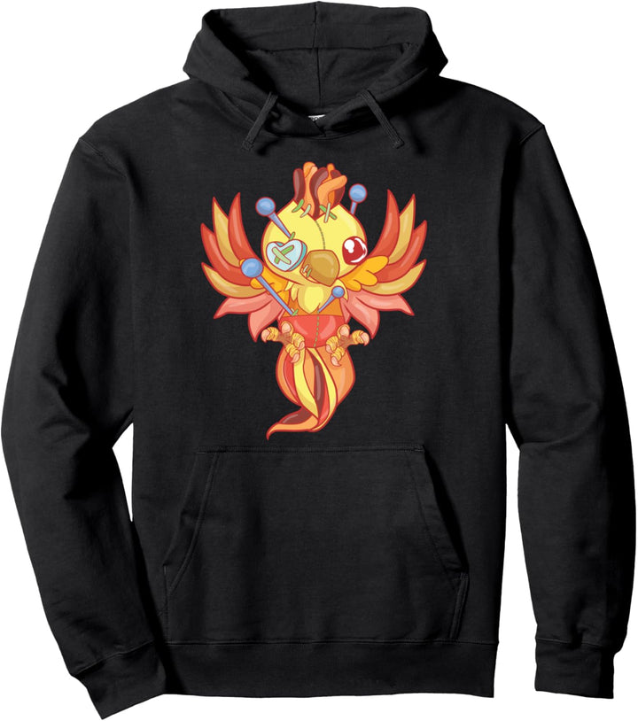 Kawaii Pastel Goth Voodoo-Puppe Phoenix Firebird Pullover Hoodie