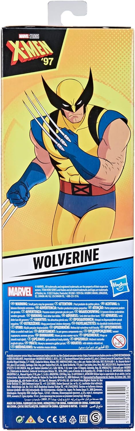 Marvel X-Men Wolverine Titan Hero Serie Action-Figur (28,5 cm), X-Men Spielzeug, Superhelden-Spielze