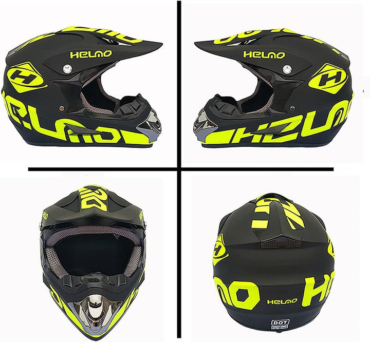 Jugend Motorradhelme,Kinderfahrradreithelm,Junge Und Mädchen, Roller Ski ATV Helm,ECE-Zertifizierung