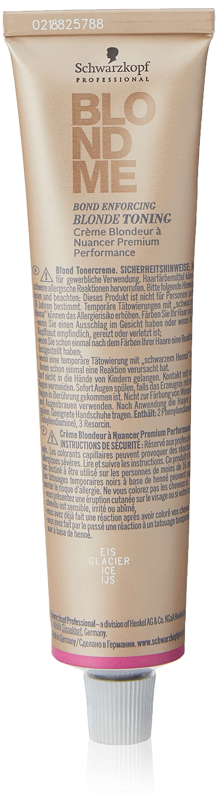 Schwarzkopf Professional BlondMe Toner Eis, 1er Pack (1 x 60 ml) Eis (Ice) 60 ml (1er Pack), Eis (Ic
