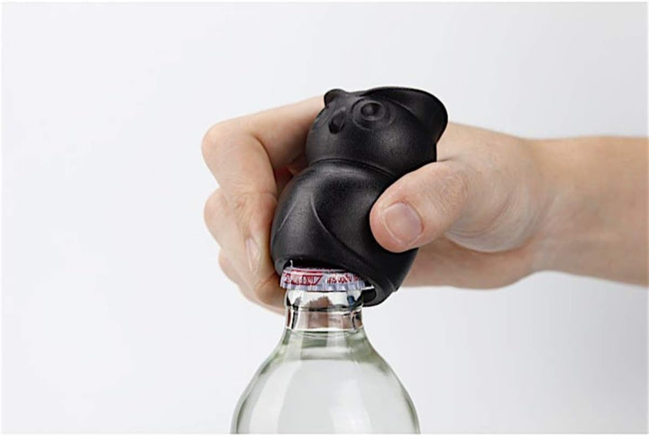 Korkenzieher – Flaschenöffner Thirsty Owl schwarz