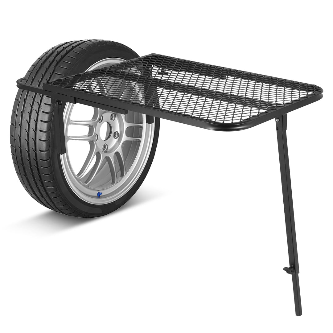 MXBAOHENG Autoreifen-Tisch Camping 68 * 50 cm Tragbares Autoreifen Picknick Höhenverstellbarer 60-90