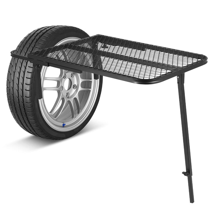MXBAOHENG Autoreifen-Tisch Camping 68 * 50 cm Tragbares Autoreifen Picknick Höhenverstellbarer 60-90