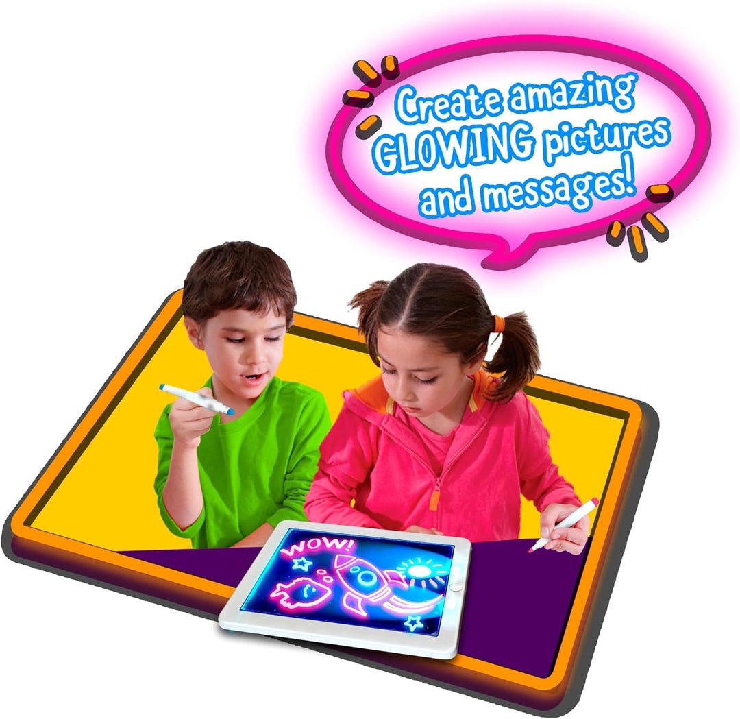 John Adams , GLOWPAD Light-up Drawing pad: Bring Your Pictures to Life!, Arts & Crafts, Ages 4+, GLO