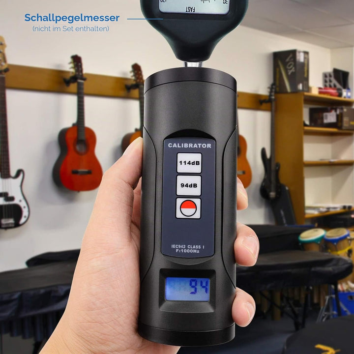 Digital Sound Level Meter Kalibrator 94db &amp; 114db Für 1/2" Und 1" Zoll Mikrofon Geräusche Decibel Ka