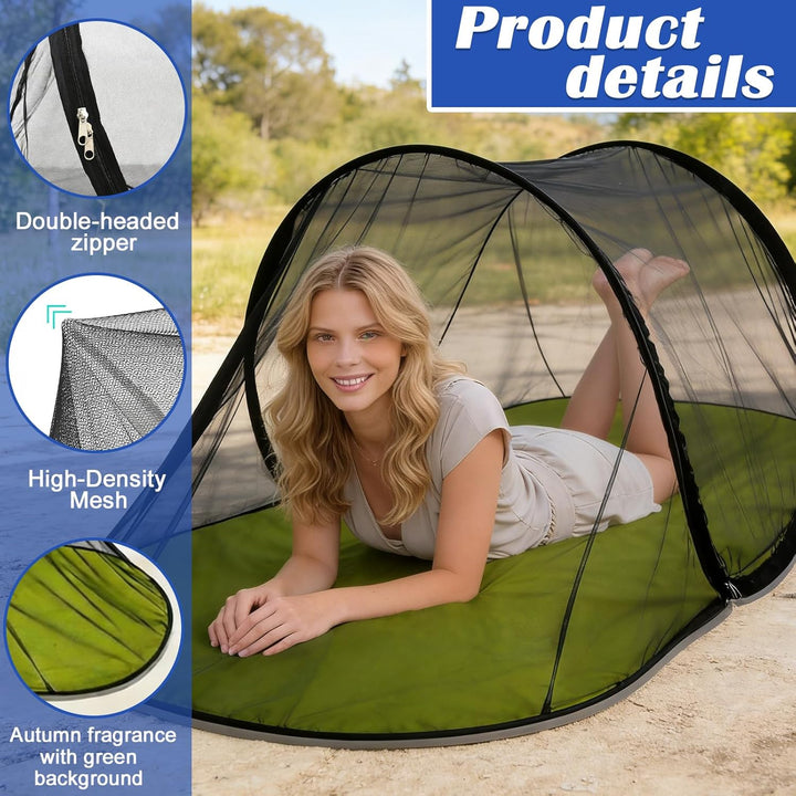 Faltbares Moskitonetz Pop Up, 200 X 72 X 70 cm Moskitonetzbett, Moskitonetz Reise, Tragbares Camping
