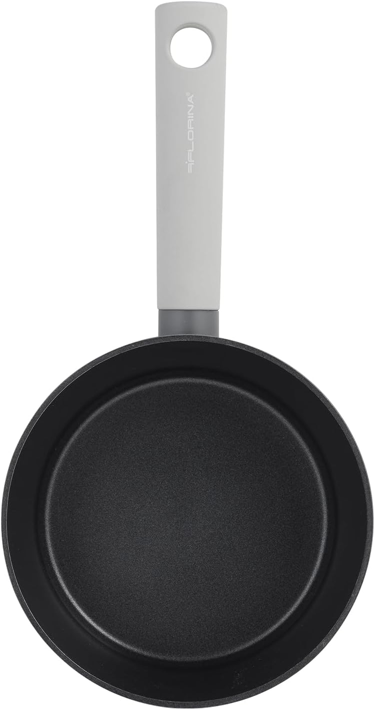FLORINA Aluminium Kasserolle Serrano 18 cm I Kasserolle mit Soft-Touch-Griffen I Leichte und robuste