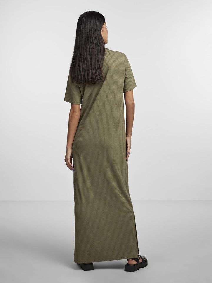 PIECES Female Maxikleid PCKYLIE L Deep Lichen Green, L Deep Lichen Green
