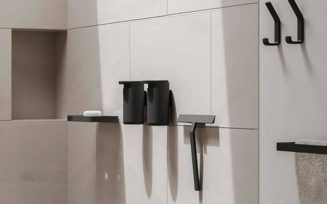 Zone Denmark Rim Seifenspender für die Wand, Durchm. 8,5 cm, Höhe 14,4 cm, Schwarz cm Schwarz, cm Sc