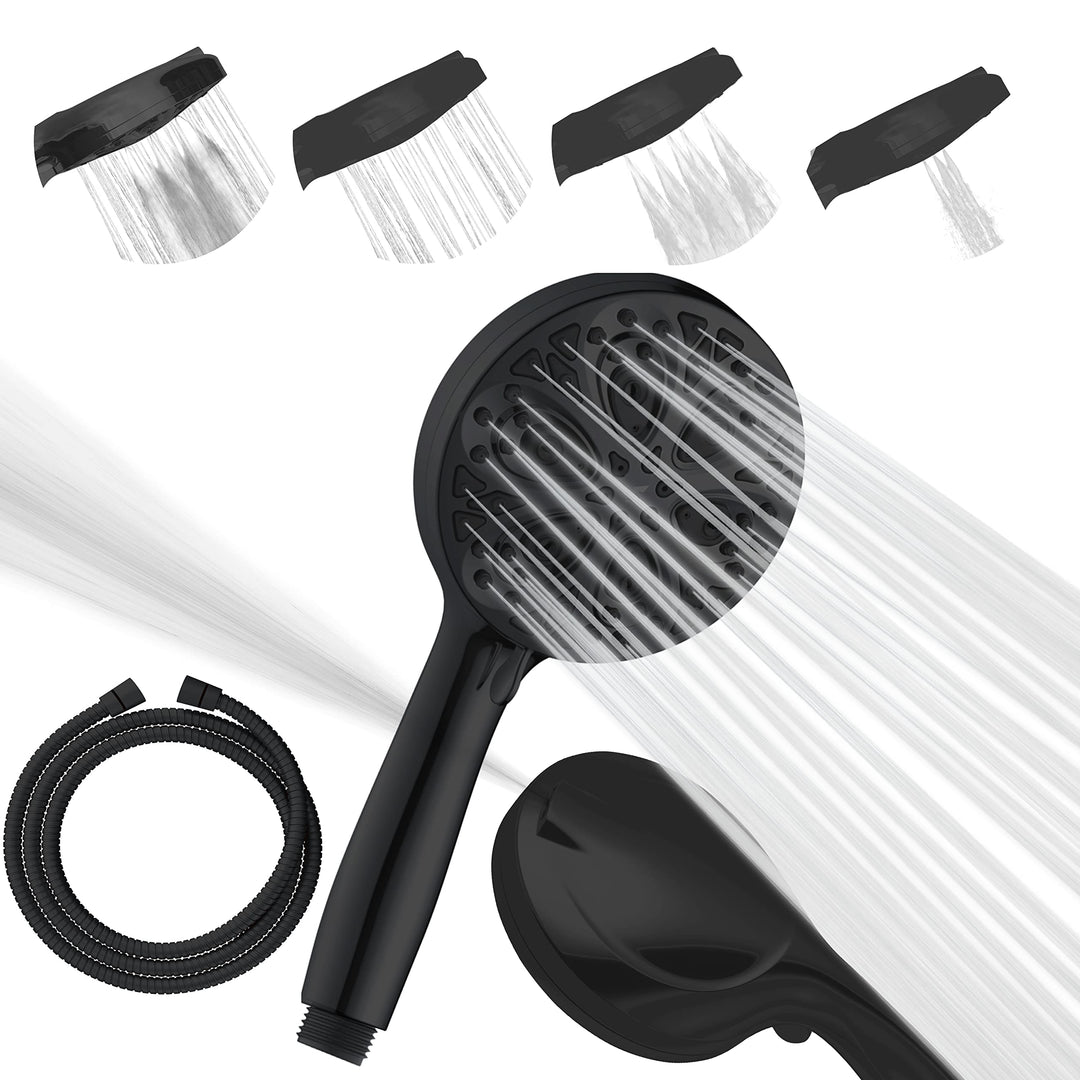 Sparkpod 10-Setting High Pressure Shower Head - Luxury 5" High Flow Hand Held Shower Head with High