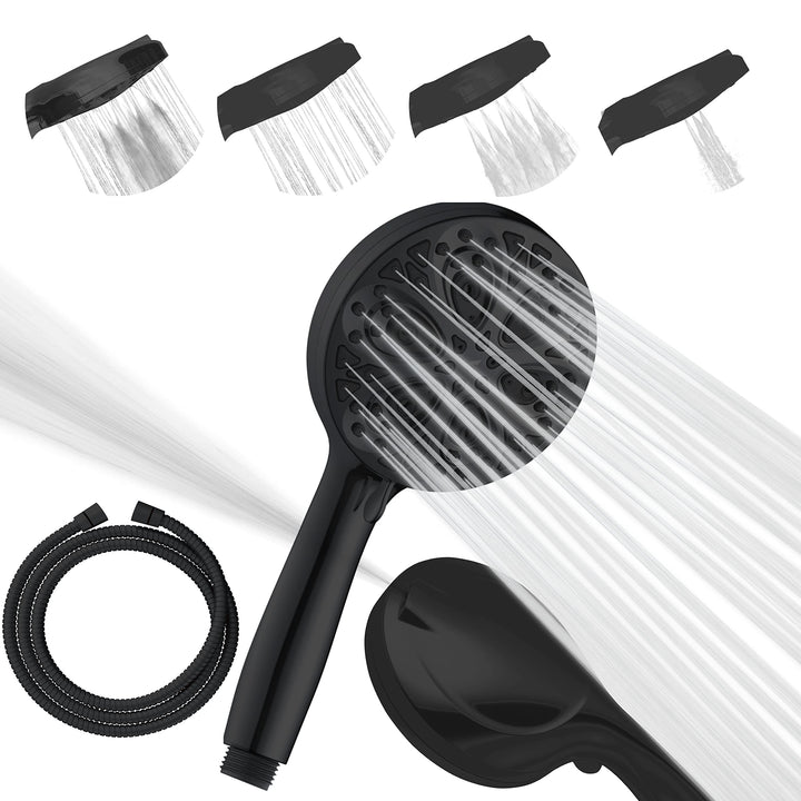 Sparkpod 10-Setting High Pressure Shower Head - Luxury 5" High Flow Hand Held Shower Head with High