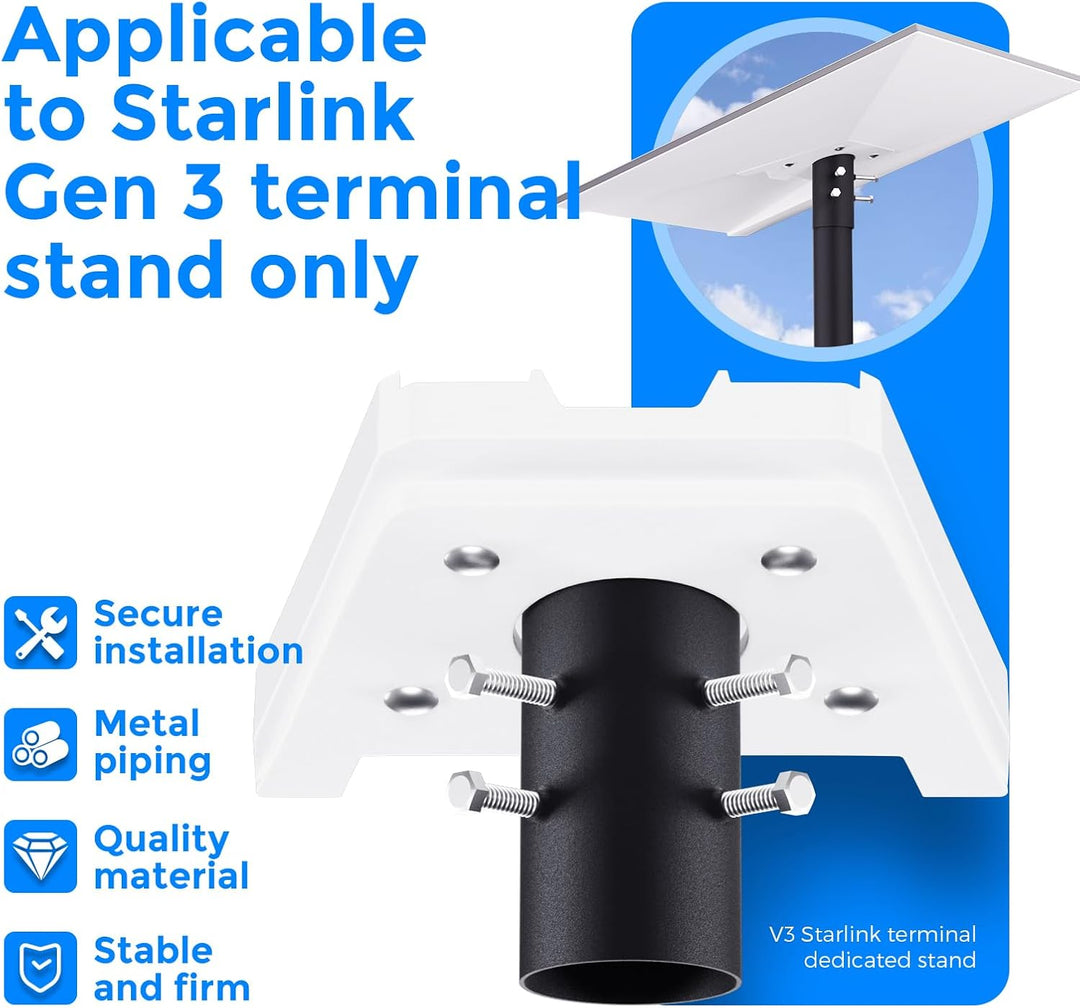 Starlink Gen 3 Mount, StarlinkGen 3 Adapter, für Starlink Gen3 Standardschale Stütze Basis, Starlink