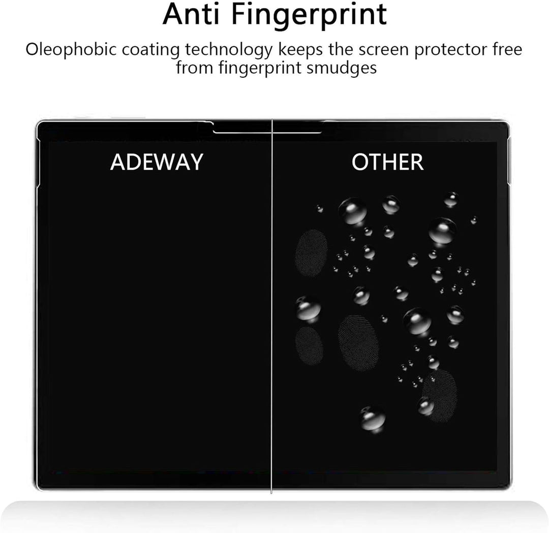 MEGOO [2 Stück] Surface Book 3/2/1 Displayschutzfolie, gehärtetes Glas/einfache Installation/blasenf