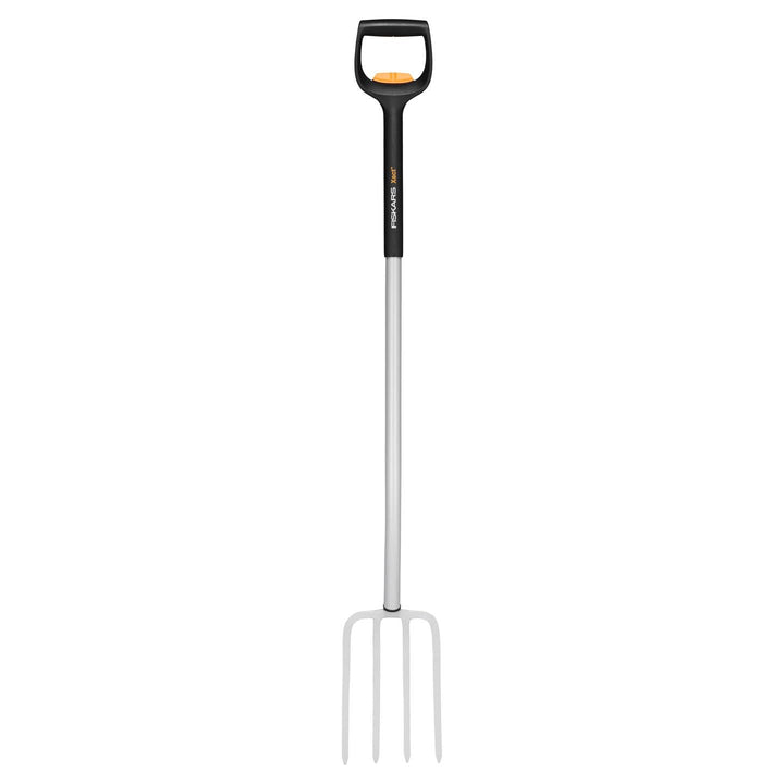 Fiskars Teleskop-Spatengabel für Harte, steinige Böden, Mit 4 Zinken | Länge 1,10 m bis 1,30 m, Hoch