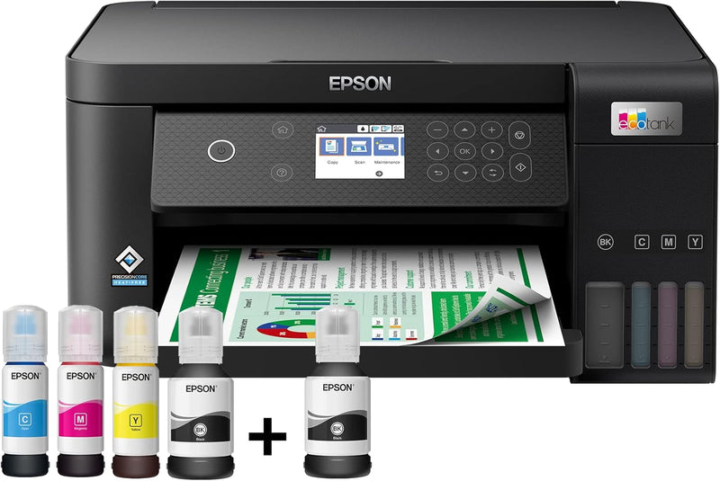 Epson EcoTank L6260 Tintenstrahldrucker Scanner Kopierer, 375‎ x 347 x 187 mm