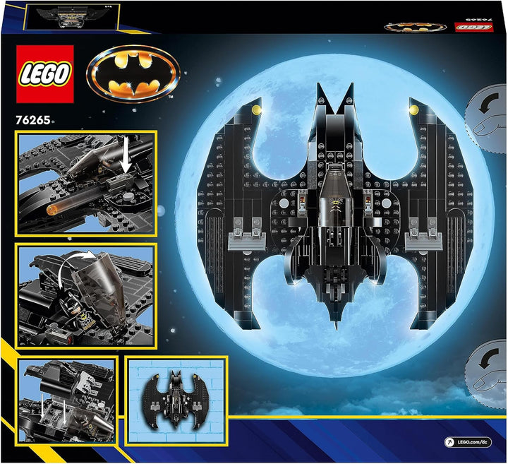 LEGO 76265 DC Batwing: Batman vs. The Joker, ikonisches Flugzeug-Spielzeug aus dem Film von 1989 mit
