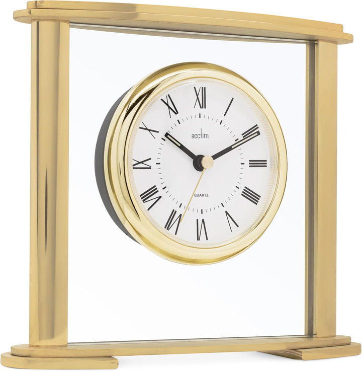 Acctim Tischuhr, Quarz, Kaminuhr, Metall, Gold, Einheitsgrösse
