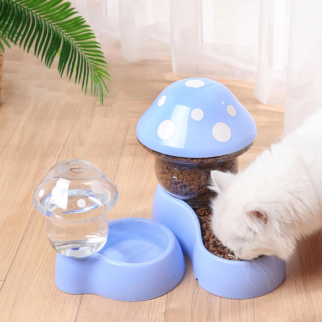 Automatische Feeder- und Wasserer -Set, 2pcs Automatische Haustierfutterleute Small & Medium Haustie