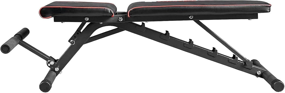 Train Hard Verstellbare Hantelbank Schrägbank mit Beinhalter für Bauchtraining, zertifizierte Premiu