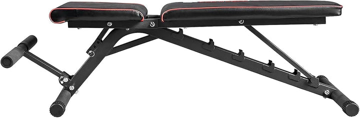 Train Hard Verstellbare Hantelbank Schrägbank mit Beinhalter für Bauchtraining, zertifizierte Premiu