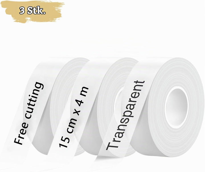 3 Stück Etikettenband Selbstklebend, Selbstklebend Thermo-Etiketten Papier, Drucken Sie Barcode, The