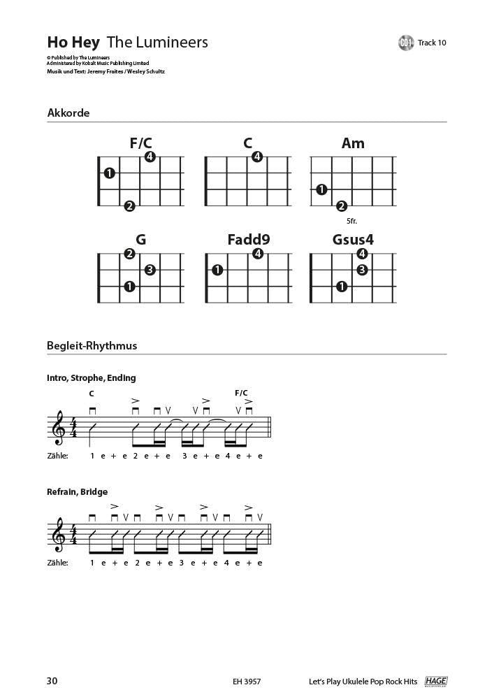 Let's Play Ukulele Pop Rock Hits (mit 2 CDs): Songbook für Sopran-Ukulele - 40 tolle Songs für Ukule