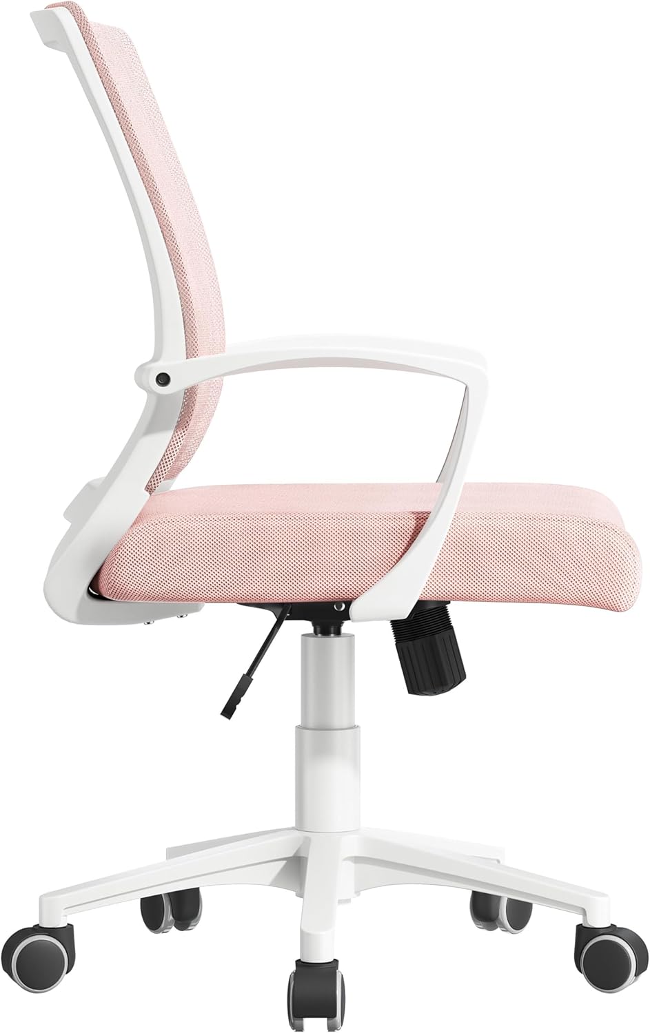 Yaheetech Bürostuhl Ergonomisch, Schreibtischstuhl mit Netzbespannung, Arbeitsstuhl mit Armlehnen, C