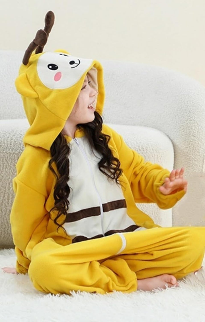 Kids Onesie Tier Suit Hooded Pyjamas Halloween Weihnachten Cosplay Kostüm für Jungen &amp; Mädchen 7-8 J