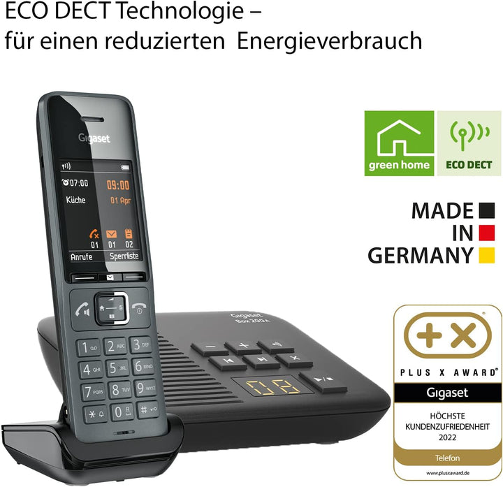Gigaset Comfort 520HX & Box 200A – DECT-Mobilteil mit Ladeschale – Elegantes Schnurloses Telefon Bes