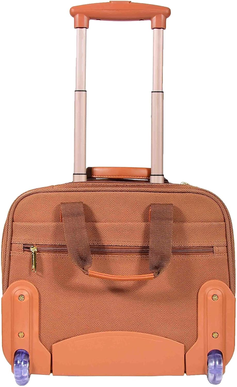 House Of Leather Reisetasche Organizer Pilotenkoffer mit Rollen Wildlederimitat Aktentasche Stil Cad