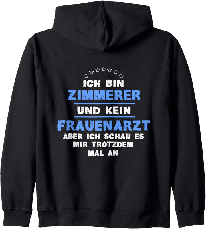 Zimmerer Handwerker Dach Beruf Arbeit Kapuzenjacke