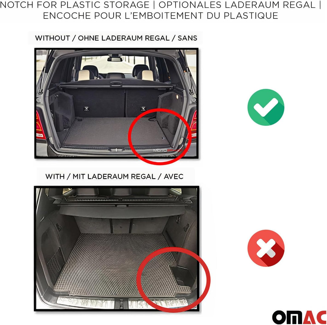 OMAC Gummi Kofferraumwanne kompatibel mit Skoda Kodiaq 2016-2026 TPE Laderaumwanne 1tlg