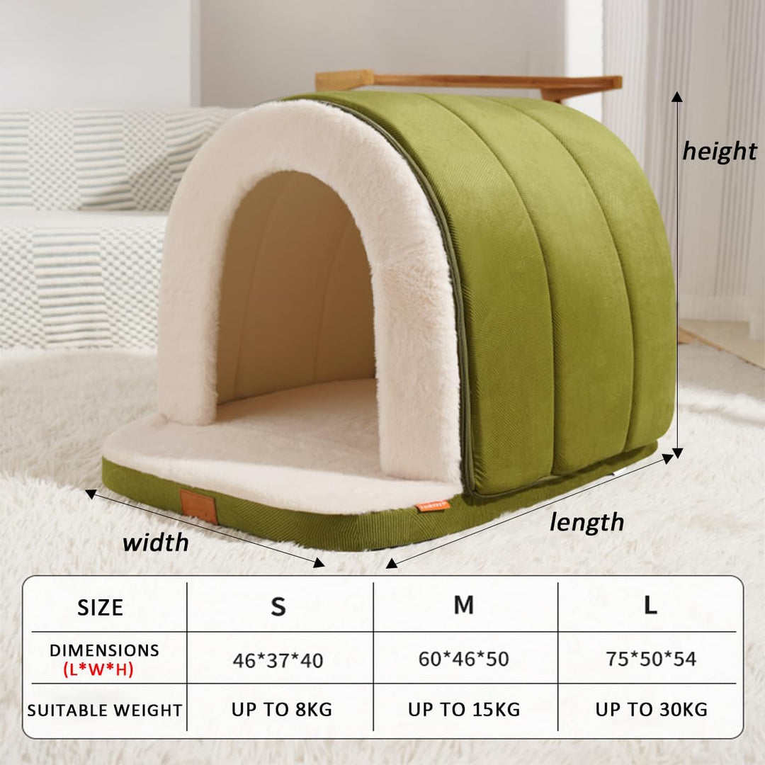ERNAN Katzenhöhle grosse Katzen - Faltbare Katzenbett.Waschbares Hundebett, Komfortables Haustier-Ka