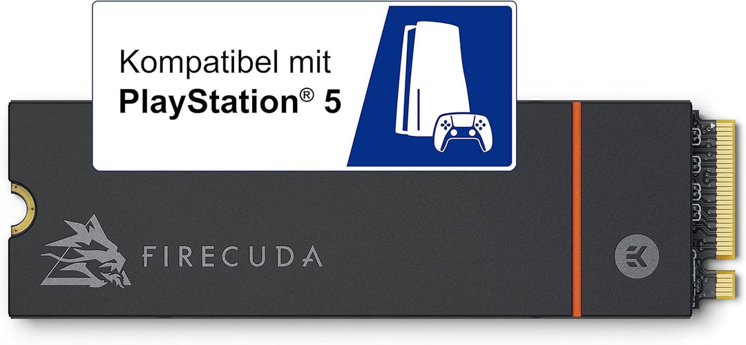 Seagate FireCuda 530 NVMe SSD 2TB, für PS5/PC, M.2 PCIe Gen4 ×4 NVMe 1.4, bis zu 7.300 MB/s, 3D-TLC-