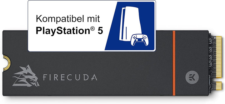 Seagate FireCuda 530 NVMe SSD 2TB, für PS5/PC, M.2 PCIe Gen4 ×4 NVMe 1.4, bis zu 7.300 MB/s, 3D-TLC-