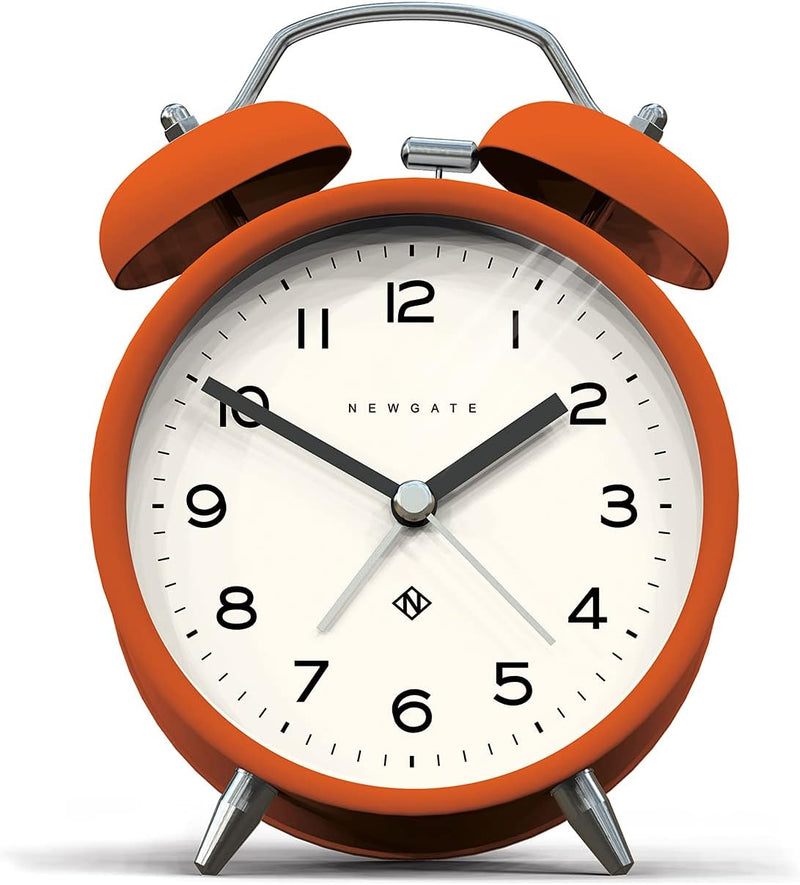 NEWGATE ® Charlie Bell Echo Alarm – Kleiner moderner Nachttischwecker – Schlafzimmerzubehör – Wecker