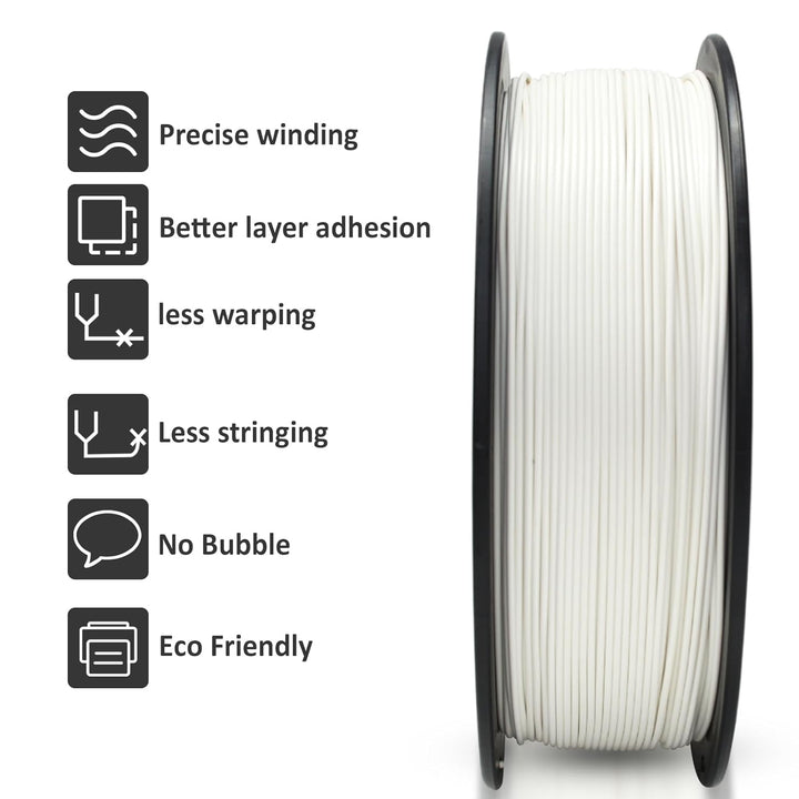 PLA Filament 1.75mm, GIANTARM 3D Drucker Filament PLA Weiss 1kg Spool AA-Weiss, AA-Wei&#xDF;