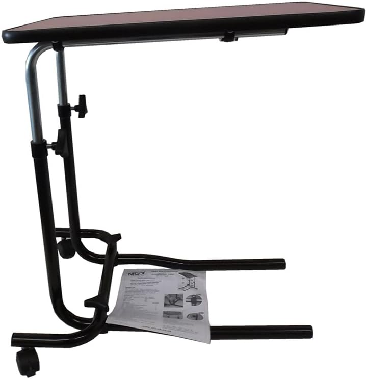 NRS Healthcare M01278 Überbett- und Stuhltisch im Divan-Stil, neigbar und verstellbar Ohne Räder, Oh