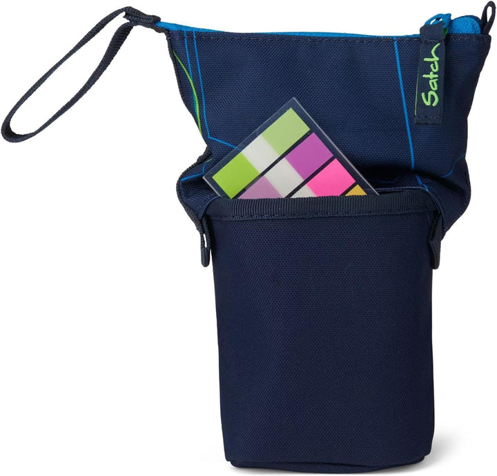 Satch Pencil Slider Federmäppchen Stiftehalter zum Stehen 3 Innenfächer Geheimfach Recycelte Materia