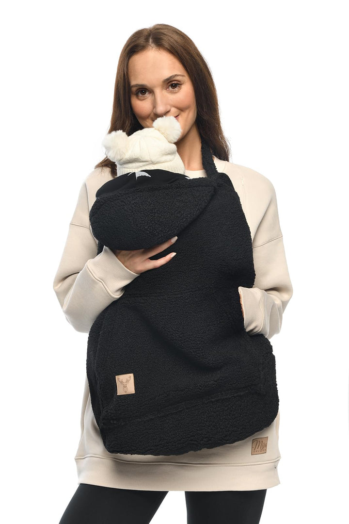 MijaCulture Tragecover M025 TEDDY – Universaler Bezug für Babytrage, Tragetuch &amp; Cape, Warmes Cover