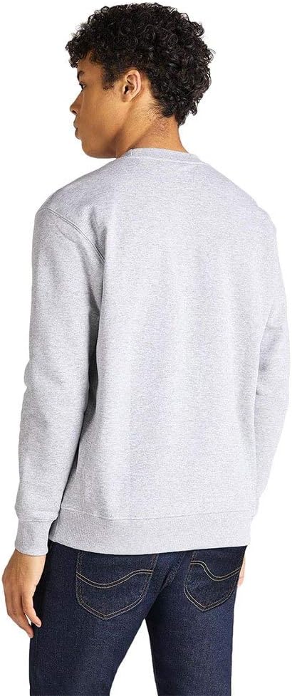Lee Herren Plain Crew SWS Sweatshirt, Grey Mele