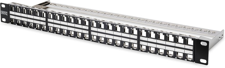 DIGITUS Patchpanel - Modular - Für Keystone-Module - 19-Zoll - 48-Port - Geschirmt - Rack-Montage 1H