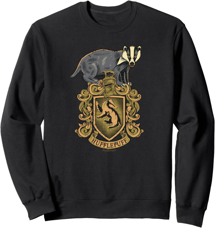 Harry Potter Hufflepuff Badger Crest Sweatshirt