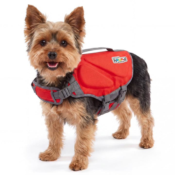 Outward Hound Dawson Swim Schwimmweste für Hunde, Grösse XS, Rot rot X-Small, rot X-Small