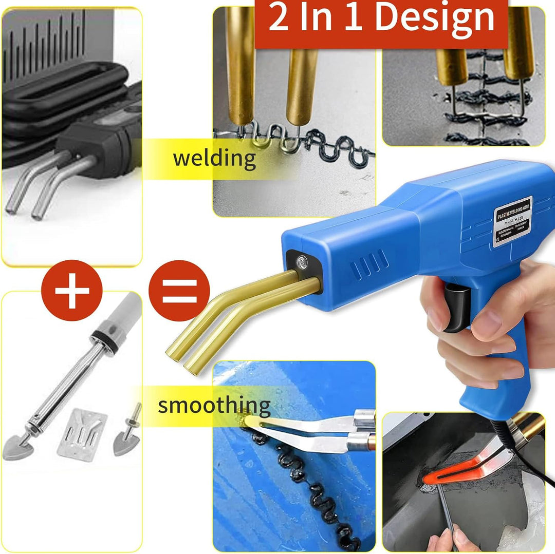 150W Kunststoff Schweissgerät 2 in 1 Stossstangen Reparatur Set Kunststoff Schweissen mit 800PCS Hot