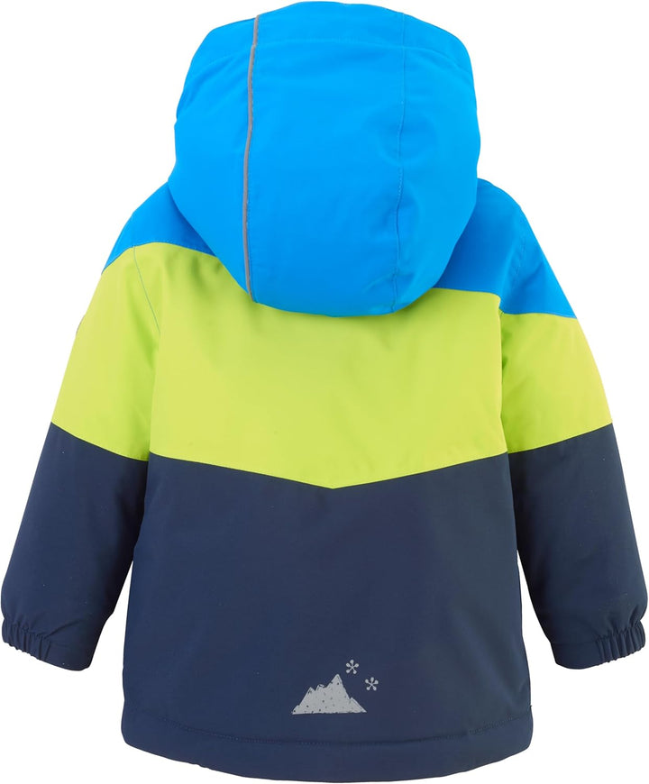 Killtec Unisex Fisw 3 Mns Ski Jckt Skijacke/Funktionsjacke mit Kapuze und Schneefang 74-80 neon blue