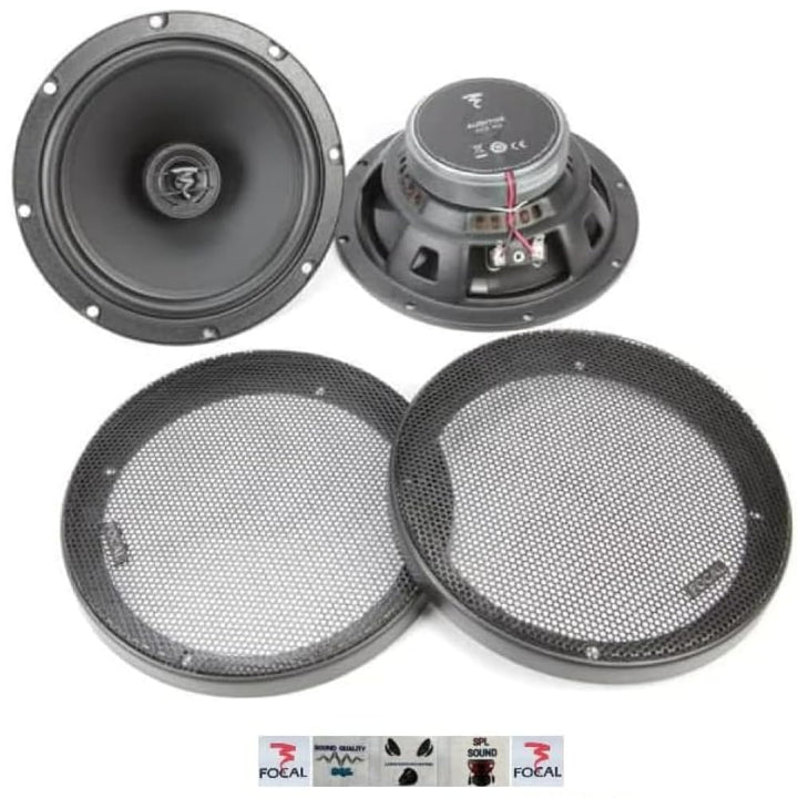 KIT-Set FÜR Focal Auditor ACX-165 ACX165 2 koaxial Lautsprecher 2 Wege 16,5 cm 165 mm 6,5" Durchmess