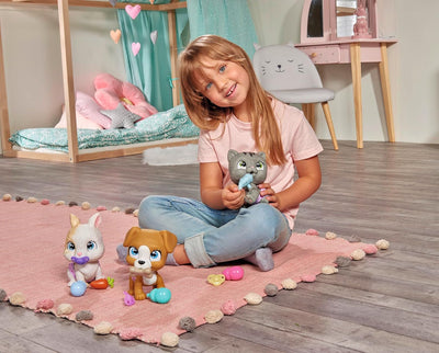 Simba 105953051 – Pamper Petz Katze, mit Trink- und Nässfunktion, Spielzeugkatze für Kinder ab 3 Jah